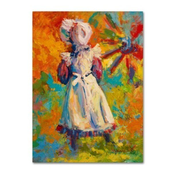 Marion Rose 'Girl I' Canvas Art, 18x24, Trademark Fine Art, Mfr#: ALI15344-C1824GG